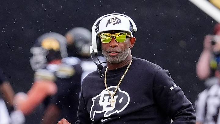 Sep 12, 2026; Boulder, Colorado, USA; Colorado Buffaloes head coach Deion Sanders reacts to a touchdown in the first quarter against the Weber State Wildcats at Folsom Field. Mandatory Credit: Ron Chenoy-Imagn Images Sep 12, 2026; Boulder, Colorado, USA; Colorado Buffaloes head coach Deion Sanders reacts to a touchdown in the first quarter against the Weber State Wildcats at Folsom Field. Mandatory Credit: Ron Chenoy-Imagn Images