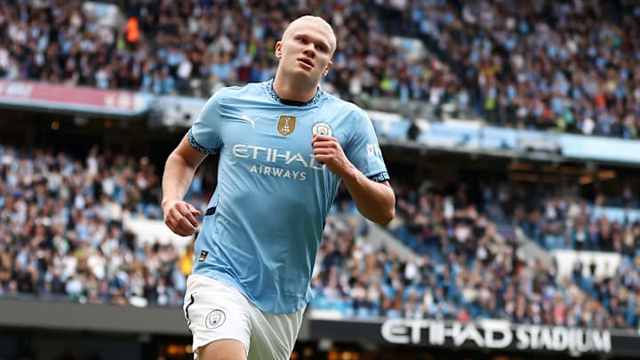 Erling Haaland llegó a los 100 goles anotados con el Manchester City 