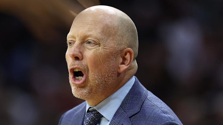 Mar 22, 2026; Philadelphia, PA, USA; UCLA Bruins head coach Mick Cronin reacts against the UConn Huskies in the first half during a second round game of the men's 2026 NCAA Tournament at Xfinity Mobile Arena. Mandatory Credit: Bill Streicher-Imagn Images Mar 22, 2026; Philadelphia, PA, USA; UCLA Bruins head coach Mick Cronin reacts against the UConn Huskies in the first half during a second round game of the men's 2026 NCAA Tournament at Xfinity Mobile Arena. Mandatory Credit: Bill Streicher-Imagn Images