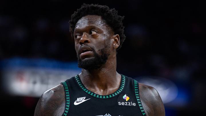 Apr 7, 2026; Indianapolis, Indiana, USA; Minnesota Timberwolves forward Julius Randle (30) looks on in the second half against the Indiana Pacers at Gainbridge Fieldhouse. Mandatory Credit: Trevor Ruszkowski-Imagn Images