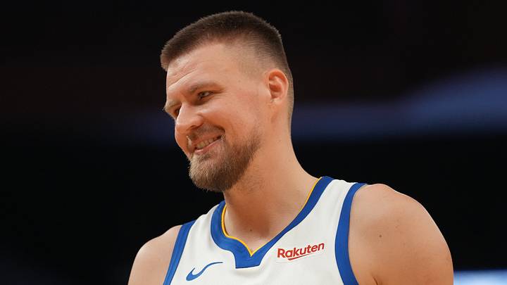 Kristaps Porzingis is absent from Warriors training camp