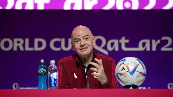 Gianni Infantino présent en conférence de presse inaugurale de la Coupe du monde 2022