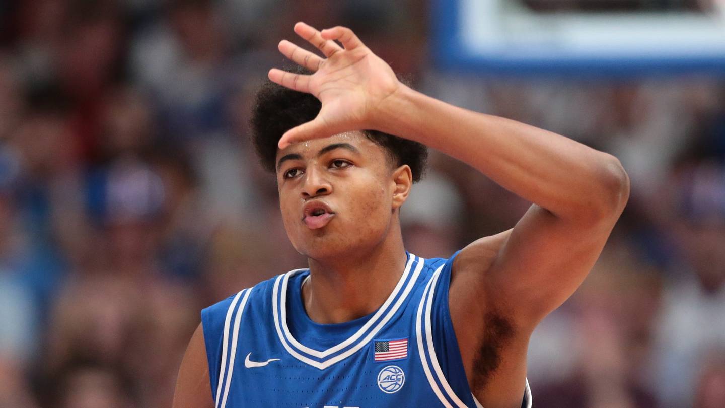 Jon Scheyer Praises 'Great Learning Experience' for Duke's Joaquim Boumtje Boumtje After Kansas Win
