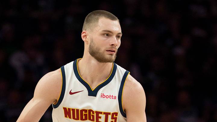Apr 30, 2026; Minneapolis, Minnesota, USA; Denver Nuggets guard Christian Braun (0) dribbles the ball against the Minnesota Timberwolves in the second half during game six of the first round of the 2026 NBA Playoffs at Target Center. Mandatory Credit: Jesse Johnson-Imagn Images Apr 30, 2026; Minneapolis, Minnesota, USA; Denver Nuggets guard Christian Braun (0) dribbles the ball against the Minnesota Timberwolves in the second half during game six of the first round of the 2026 NBA Playoffs at Target Center. Mandatory Credit: Jesse Johnson-Imagn Images