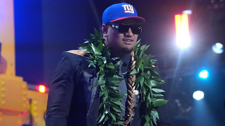 New York Giants lineman Francis Mauigoa