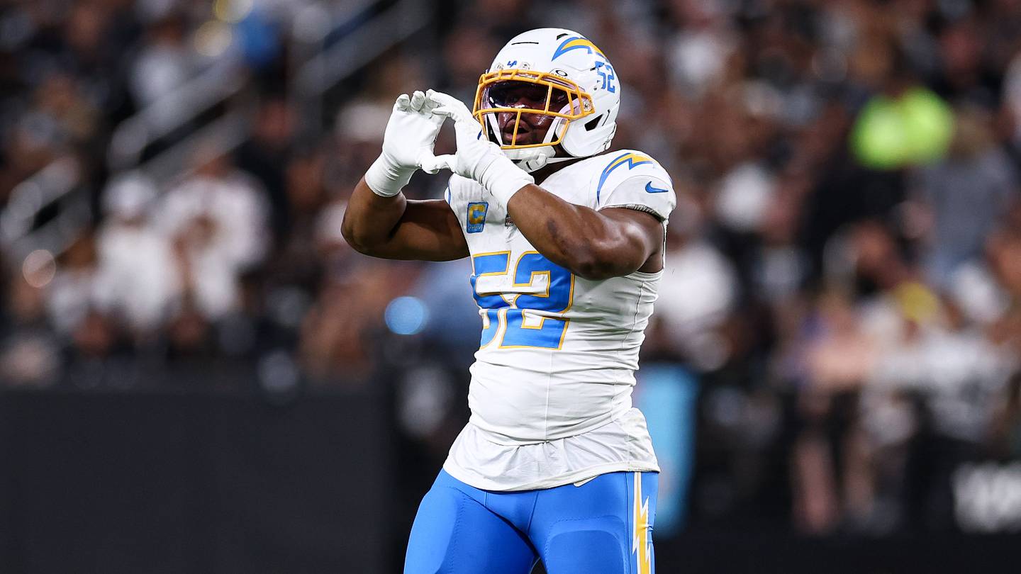 Khalil Mack Practices as Chargers Eye Defensive Boost