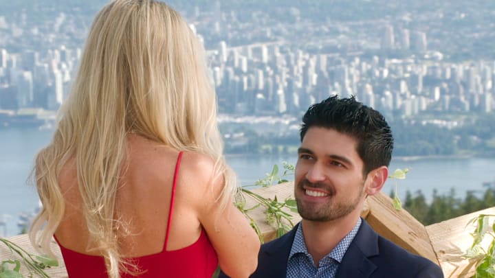 Age of Attraction. (L to R) Vanessa Drozda, Logan Goodrid in episode 108 of Age of Attraction. Cr. Courtesy of Netflix © 2026 Age of Attraction. (L to R) Vanessa Drozda, Logan Goodrid in episode 108 of Age of Attraction. Cr. Courtesy of Netflix © 2026