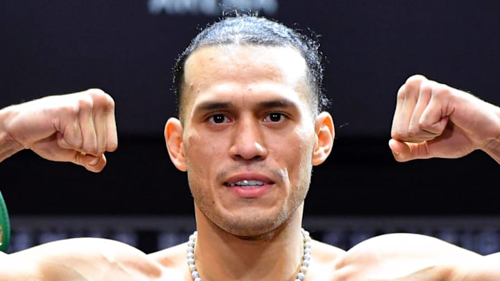 USA: DAVID BENAVIDEZ 27-0 (23 KOs) 167lbs on the dot ready to defend his belt on November 23, 2025.