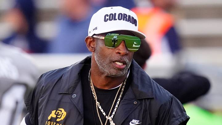 Nov 1, 2025; Boulder, Colorado, USA; Colorado Buffaloes head coach Deion Sanders before the game against the Arizona Wildcats at Folsom Field. Mandatory Credit: Ron Chenoy-Imagn Images Nov 1, 2025; Boulder, Colorado, USA; Colorado Buffaloes head coach Deion Sanders before the game against the Arizona Wildcats at Folsom Field. Mandatory Credit: Ron Chenoy-Imagn Images