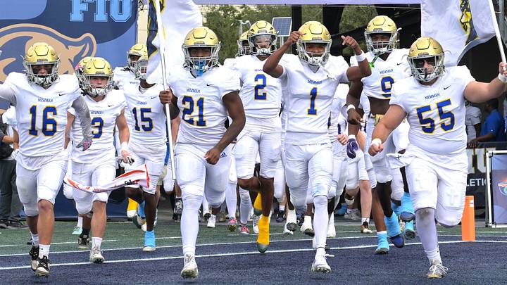 Chaminade-Madonna travels to Cardinal Newman for a rematch of the 2025 state championship game with district and Open Division playoff implications. Chaminade-Madonna travels to Cardinal Newman for a rematch of the 2025 state championship game with district and Open Division playoff implications.