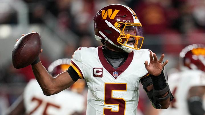 Washington Commanders quarterback Jayden Daniels