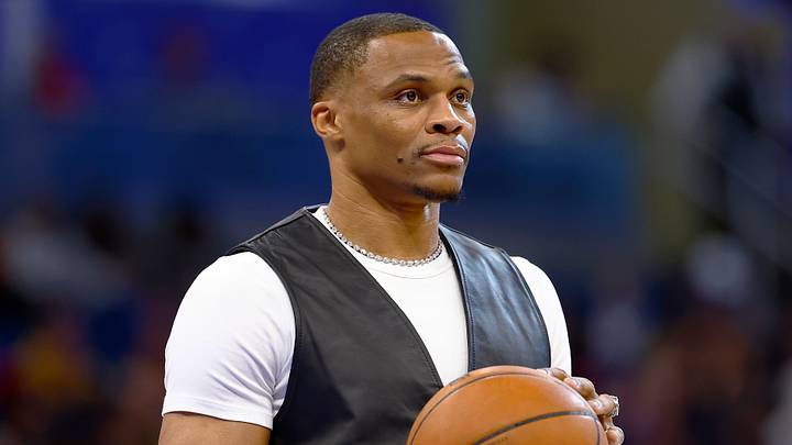 Mar 26, 2026; Orlando, Florida, USA;  Sacramento Kings forward Russell Westbrook (18) in the second half against the Orlando Magic at Kia Center. Mandatory Credit: Russell Lansford-Imagn Images