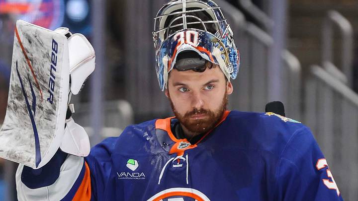 Oct 10, 2026; Elmont, New York, USA; New York Islanders goaltender Ilya Sorokin (30) takes to the net for the start of the third period against the Tampa Bay Lightning at UBS Arena. Mandatory Credit: Wendell Cruz-Imagn Images Oct 10, 2026; Elmont, New York, USA; New York Islanders goaltender Ilya Sorokin (30) takes to the net for the start of the third period against the Tampa Bay Lightning at UBS Arena. Mandatory Credit: Wendell Cruz-Imagn Images