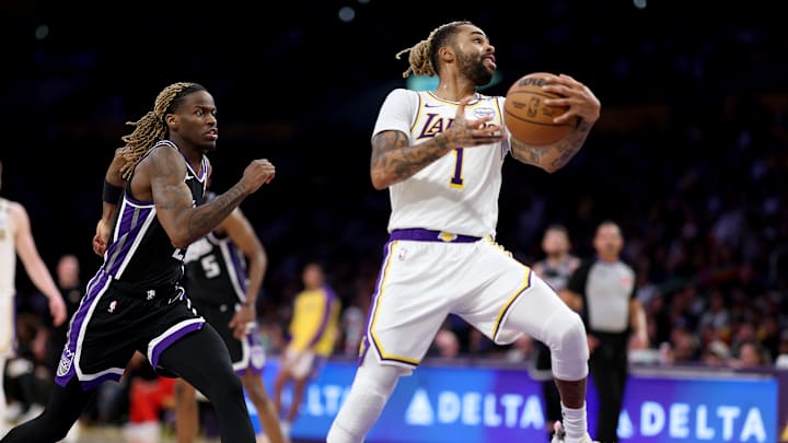 D'Angelo Russell tuvo una decepcionante campaña con los Lakers previo a ser cambiado a los Nets