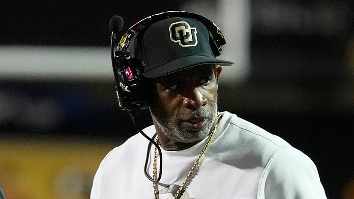 Oct 17, 2026; Boulder, Colorado, USA; Colorado Buffaloes head coach Deion Sanders on the field during the first quarter against the Utah Utes at Folsom Field. Mandatory Credit: Ron Chenoy-Imagn Images Oct 17, 2026; Boulder, Colorado, USA; Colorado Buffaloes head coach Deion Sanders on the field during the first quarter against the Utah Utes at Folsom Field. Mandatory Credit: Ron Chenoy-Imagn Images