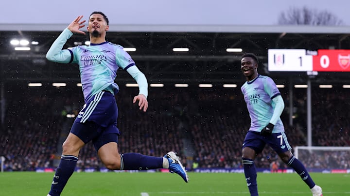 William Saliba earned a point for Arsenal, who left Craven Cottage disappointed