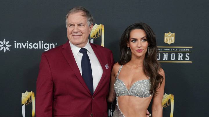 Bill Belichick and Jordon Hudson on the red carpet before Super Bowl LIX NFL Honors at Saenger Theatre. Bill Belichick and Jordon Hudson on the red carpet before Super Bowl LIX NFL Honors at Saenger Theatre.