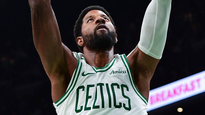 Oct 10, 2026; Boston, Massachusetts, USA; Boston Celtics forward Paul George (13) dunks the ball during the second half against the Philadelphia 76ers at TD Garden. Mandatory Credit: Bob DeChiara-Imagn Images Oct 10, 2026; Boston, Massachusetts, USA; Boston Celtics forward Paul George (13) dunks the ball during the second half against the Philadelphia 76ers at TD Garden. Mandatory Credit: Bob DeChiara-Imagn Images