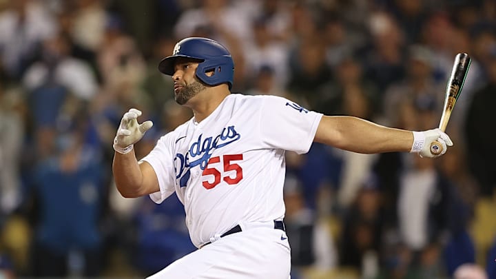 Albert Pujols está jugando en la Serie de Campeonato con los Dodgers en el 2021