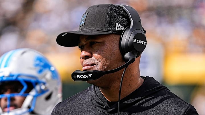 Detroit Lions passing game coordinator David Shaw.