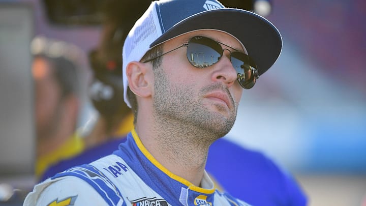 Chase Elliott will start from the pole position in Sunday's Cook Out Clash at Bowman Gray Stadium after taking the win in Heat Race 1 on Saturday night. Chase Elliott will start from the pole position in Sunday's Cook Out Clash at Bowman Gray Stadium after taking the win in Heat Race 1 on Saturday night.