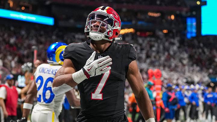 Atlanta Falcons running back Bijan Robinson was named a captain for the first time in his four-year career. Atlanta Falcons running back Bijan Robinson was named a captain for the first time in his four-year career.