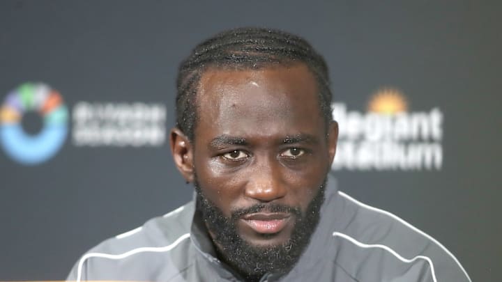 Terence Crawford speaks to media on September 13, 2025.