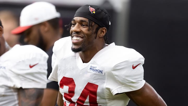 Arizona Cardinals safety Jalen Thompson during training camp at State Farm Stadium. 