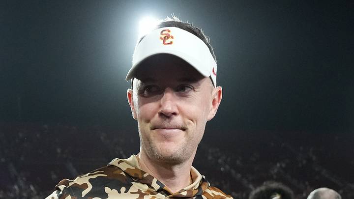 Sep 12, 2026; Los Angeles, California, USA; Southern California Trojans head coach Lincoln Riley reacts after the game against the Louisiana Ragin' Cajuns atUnited Airlines Field at Los Angeles Memorial Coliseum. Mandatory Credit: Kirby Lee-Imagn Images Sep 12, 2026; Los Angeles, California, USA; Southern California Trojans head coach Lincoln Riley reacts after the game against the Louisiana Ragin' Cajuns atUnited Airlines Field at Los Angeles Memorial Coliseum. Mandatory Credit: Kirby Lee-Imagn Images
