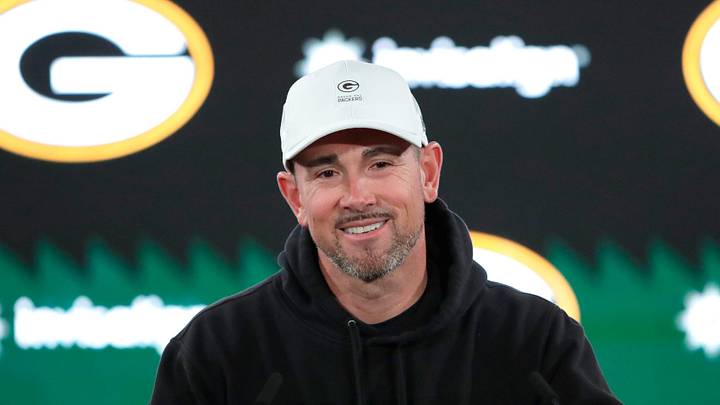 Green Bay Packers coach Matt LaFleur speaks following rookie minicamp on May 1. Green Bay Packers coach Matt LaFleur speaks following rookie minicamp on May 1.