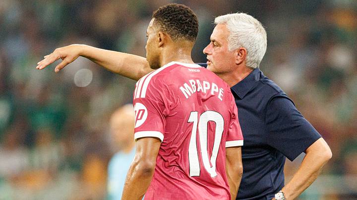 Kylian Mbappe und Jose Mourinho Kylian Mbappe und Jose Mourinho