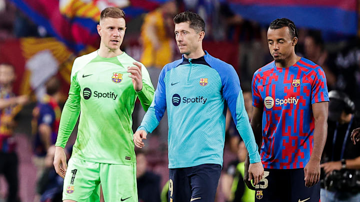 Marc-André Ter Stegen, Robert Lewandowski y Jules Koundé serán titulares en el juego del FC Barcelona vs. el Napoli