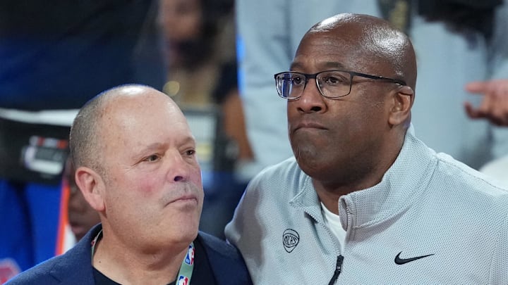 Leon Rose and Mike Brown after NBA Cup Final