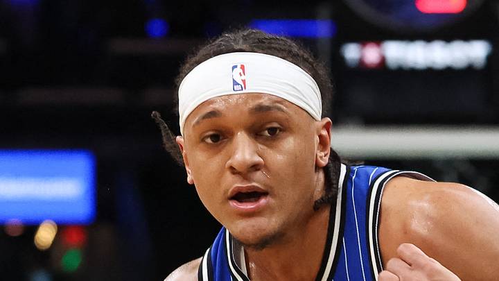 Orlando Magic forward Paolo Banchero drives to the basket defended by Boston Celtics forward Jordan Walsh. Orlando Magic forward Paolo Banchero drives to the basket defended by Boston Celtics forward Jordan Walsh.