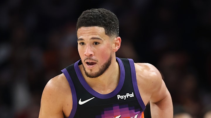 Phoenix Suns guard Devin Booker during a game against the New York Knicks.