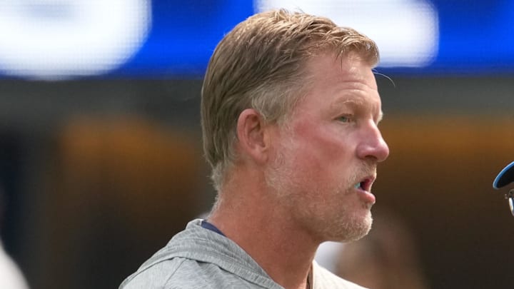 Los Angeles Rams general manager Les Snead. Mandatory Credit: Kirby Lee-Imagn Images