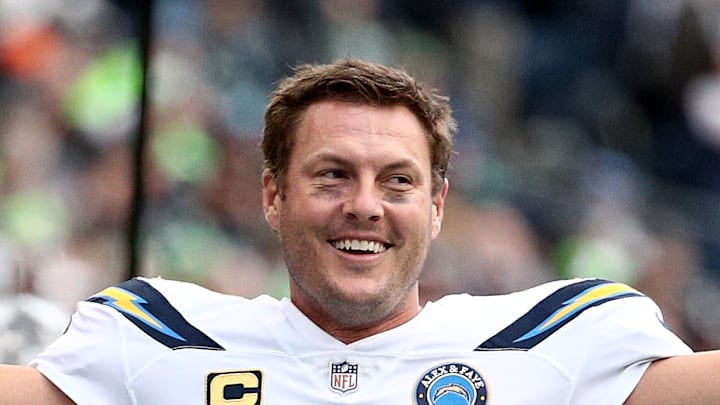 Philip Rivers of the Indianapolis Colts smiles Philip Rivers of the Indianapolis Colts smiles