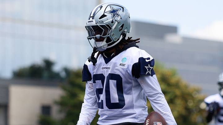 Dallas Cowboys RB Malik Davis goes through a drill during practice at the Ford Center at the Star Training Facility. Dallas Cowboys RB Malik Davis goes through a drill during practice at the Ford Center at the Star Training Facility.