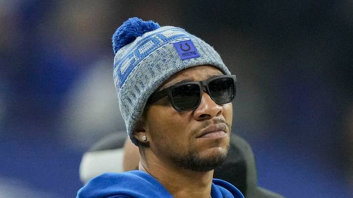 Indianapolis Colts quarterback Anthony Richardson watches the action