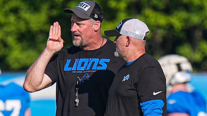 Detroit Lions head coach Dan Campbell. Detroit Lions head coach Dan Campbell.