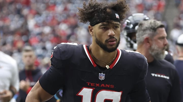 Houston Texans wide receiver Xavier Hutchinson (19) during the game against the Jacksonville Jaguars at NRG Stadium.