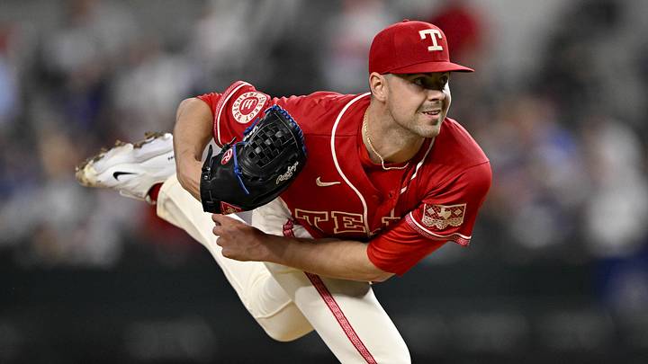 Texas Rangers starting pitcher MacKenzie Gore.