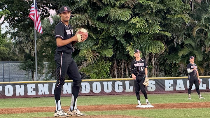 Marjory Stoneman Douglas left-hander Gio Rojas struck out 12 against St. Thomas Aquinas. 