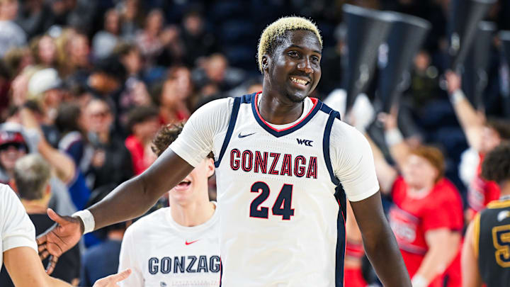 Gonzaga Bulldogs center Ismaila Diagne. 