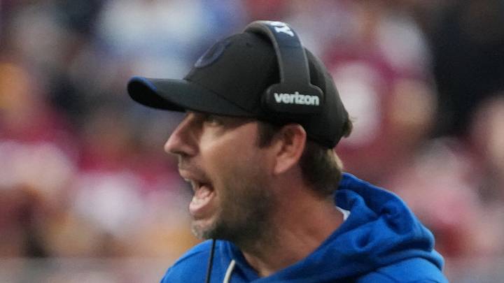 Indianapolis Colts head coach Shane Steichen barks out directions Indianapolis Colts head coach Shane Steichen barks out directions