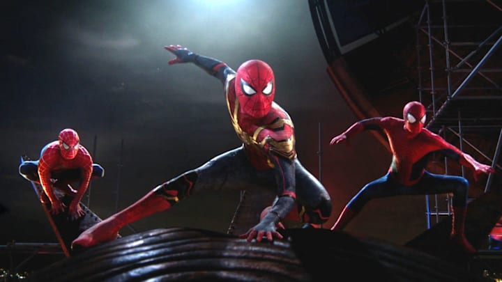 Spider-Man from the multiverse in Columbia Pictures SPIDER-MAN: NO WAY HOME.
