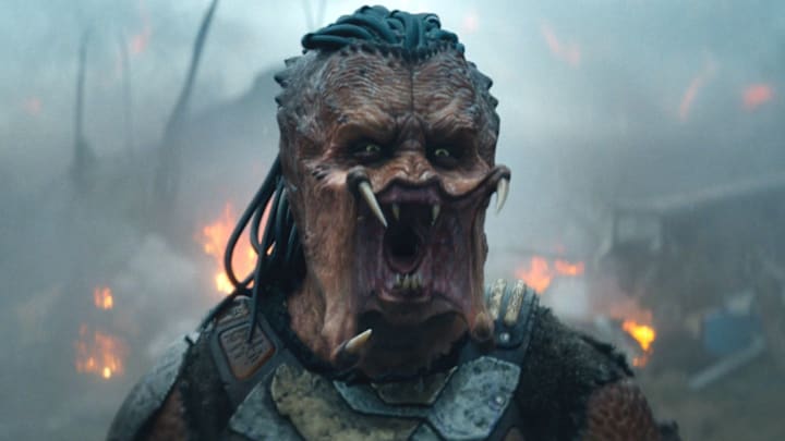 Dek (Dimitrius Schuster-Koloamatangi) in 20th Century Studios' PREDATOR: BADLANDS film. 