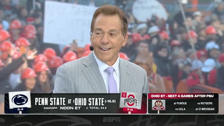 Nick Saban laughed about his time with Ohio State quarterback Julian Sayin on ‘College GameDay’