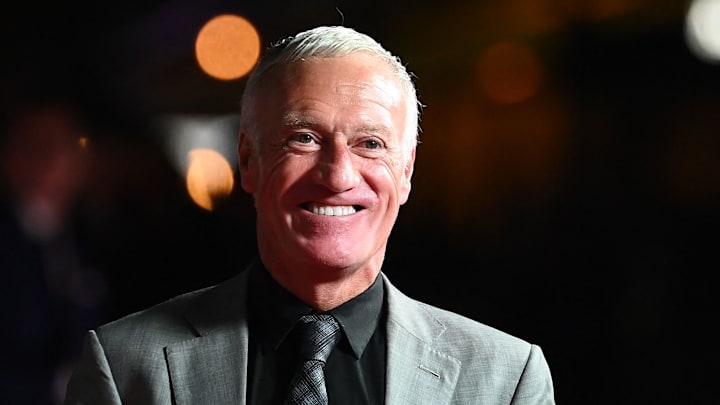 Didier Deschamps tout sourire lors de la cérémonie du Ballon d'Or Didier Deschamps tout sourire lors de la cérémonie du Ballon d'Or