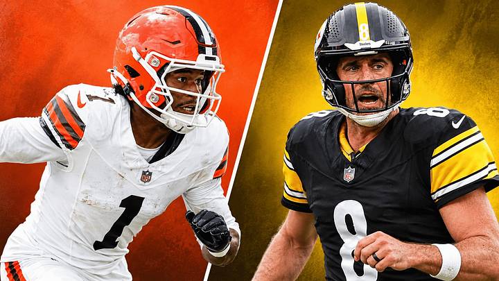 Browns WR KC Concepcion and Steelers QB Aaron Rodgers Browns WR KC Concepcion and Steelers QB Aaron Rodgers